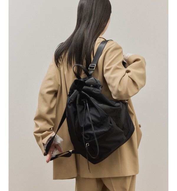 ADAM ET ROPE'「アウトポケットドロストリュック/撥水」|リュック|