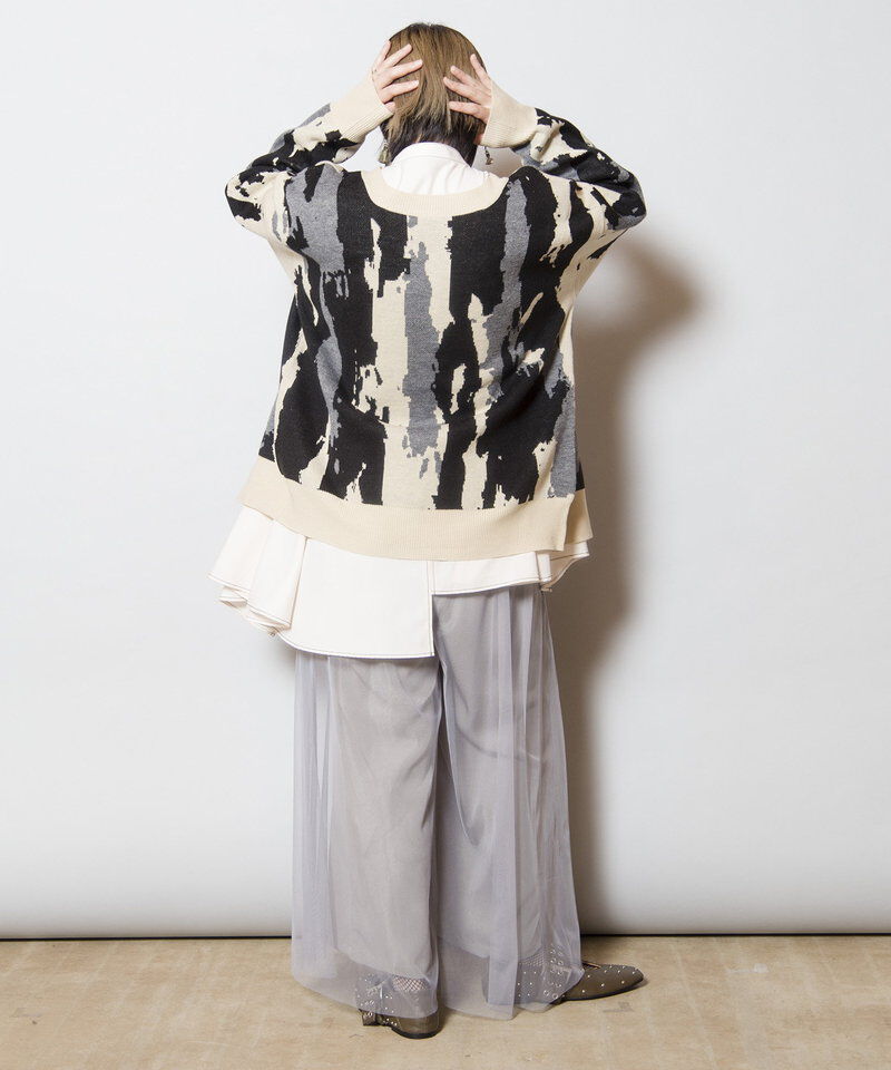  「2WAYジャガードニットプルオーバー」|ニット・セーター|