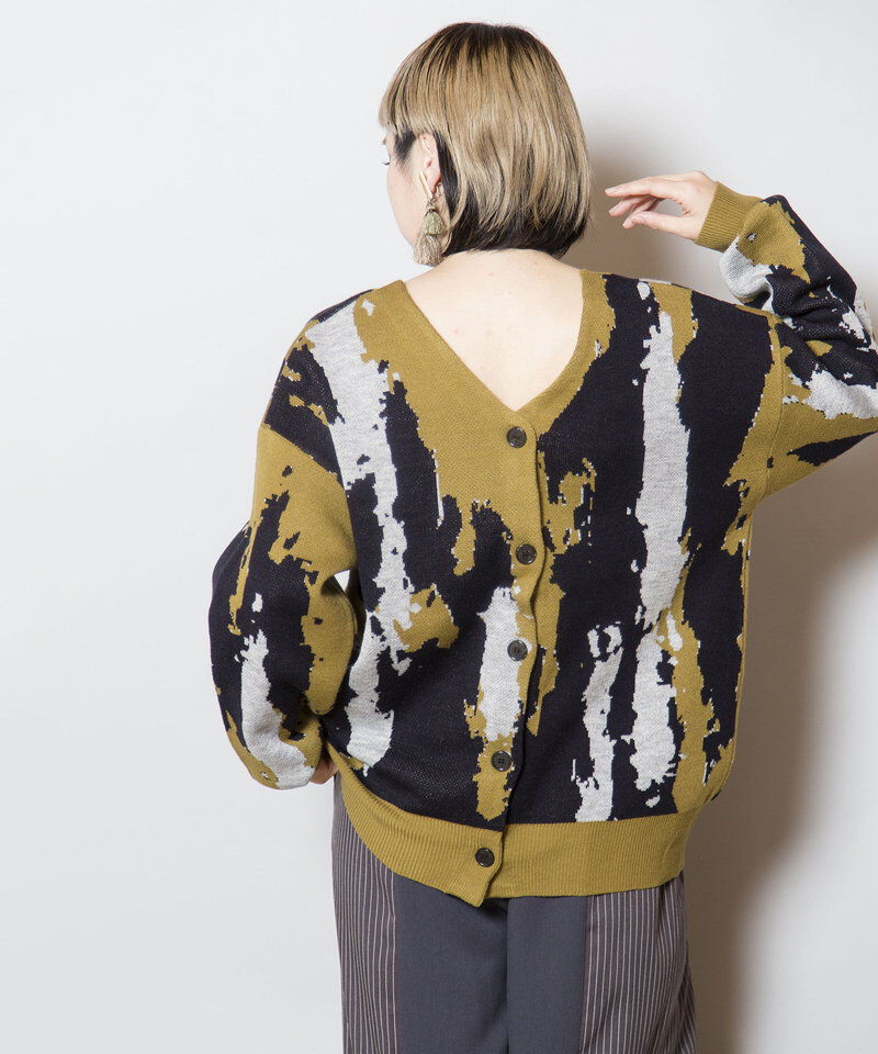  「2WAYジャガードニットプルオーバー」|ニット・セーター|