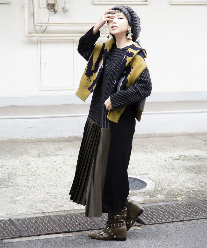  「2WAYジャガードニットプルオーバー」|ニット・セーター|