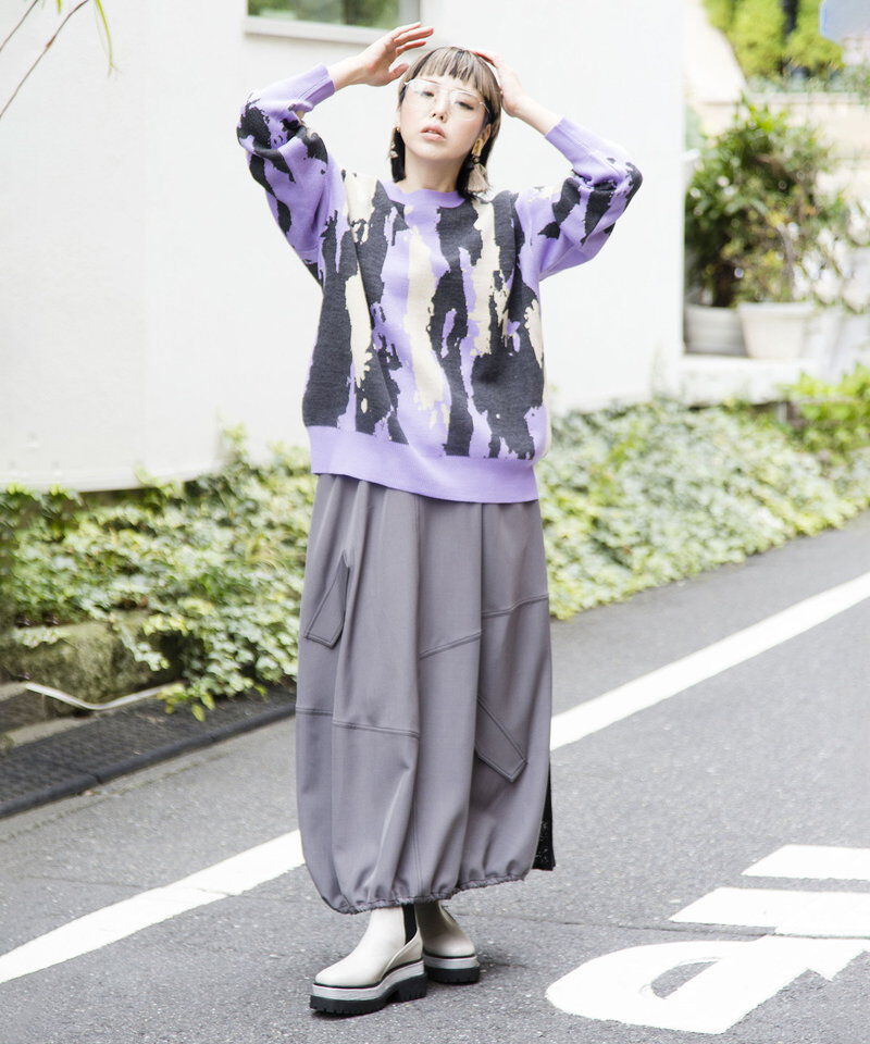  「2WAYジャガードニットプルオーバー」|ニット・セーター|