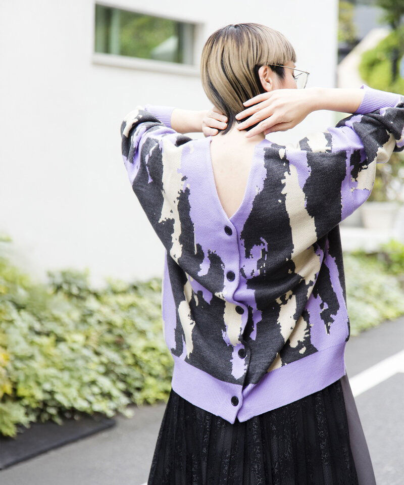  「2WAYジャガードニットプルオーバー」|ニット・セーター|