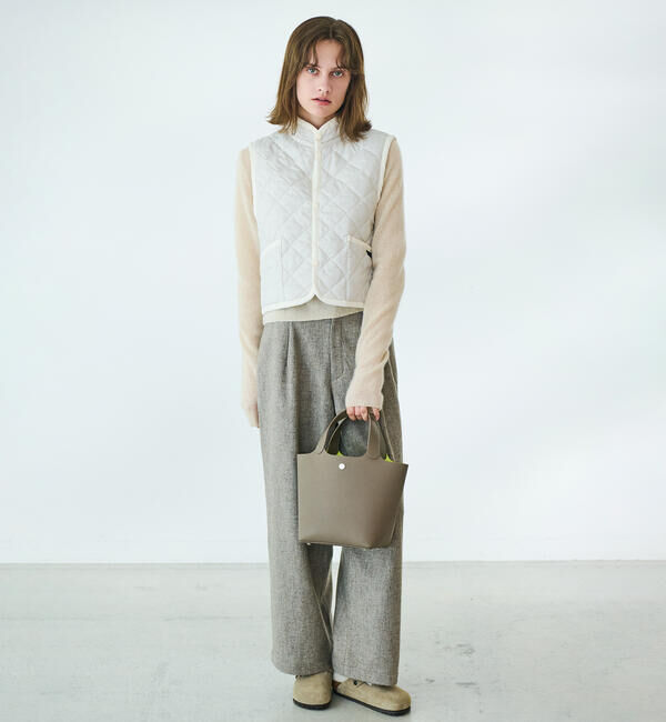  「LAVENHAM | 〈別注〉 クロップド スタンドカラーキルティングベスト WOMEN」|その他|