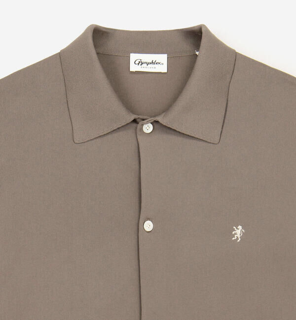 GYMPHLEX「Gymphlex | ジャージー ポロカーディガン MEN」|ニット・セーター|