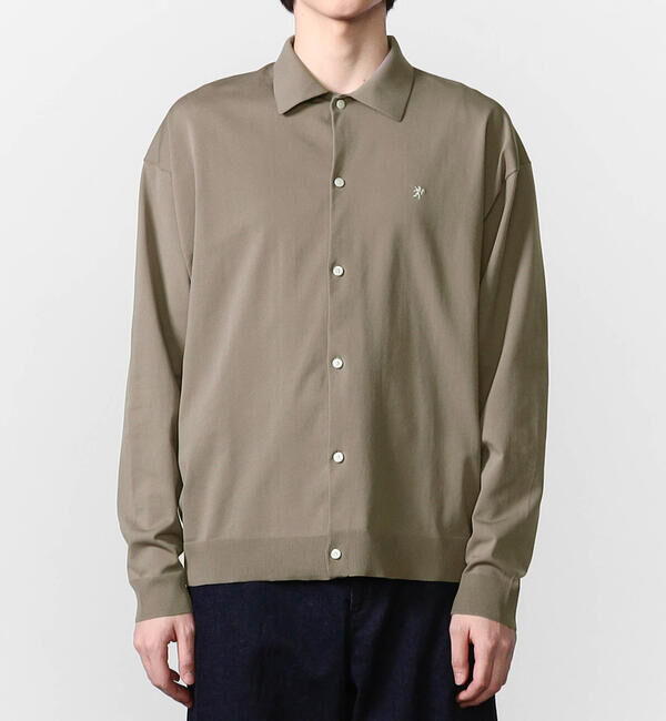 GYMPHLEX「Gymphlex | ジャージー ポロカーディガン MEN」|ニット・セーター|