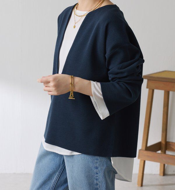  「Vネックバスクニット」|ニット・セーター|