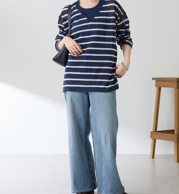  「レイヤードVネックニット」|ニット・セーター|