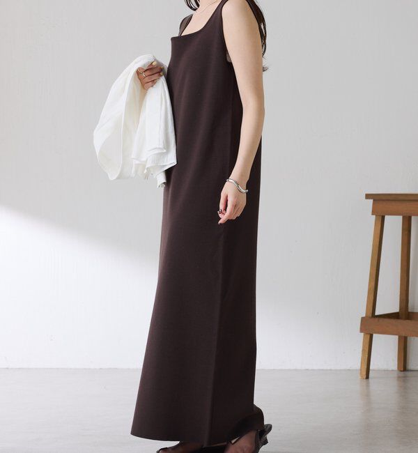  「【前後２通り/２サイズ展開】ミラノリブニットワンピース」|ワンピース|