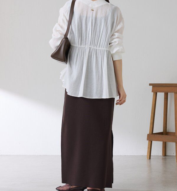  「【前後２通り/２サイズ展開】ミラノリブニットワンピース」|ワンピース|