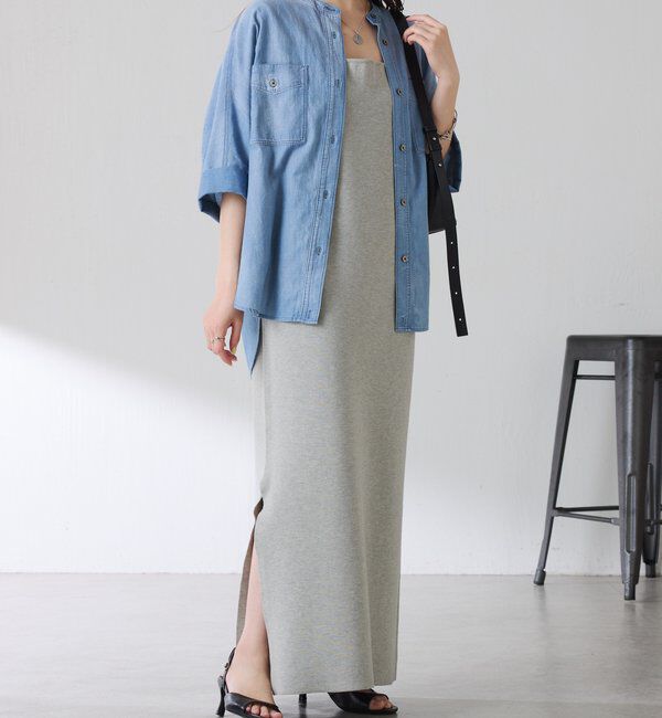  「【前後２通り/２サイズ展開】ミラノリブニットワンピース」|ワンピース|