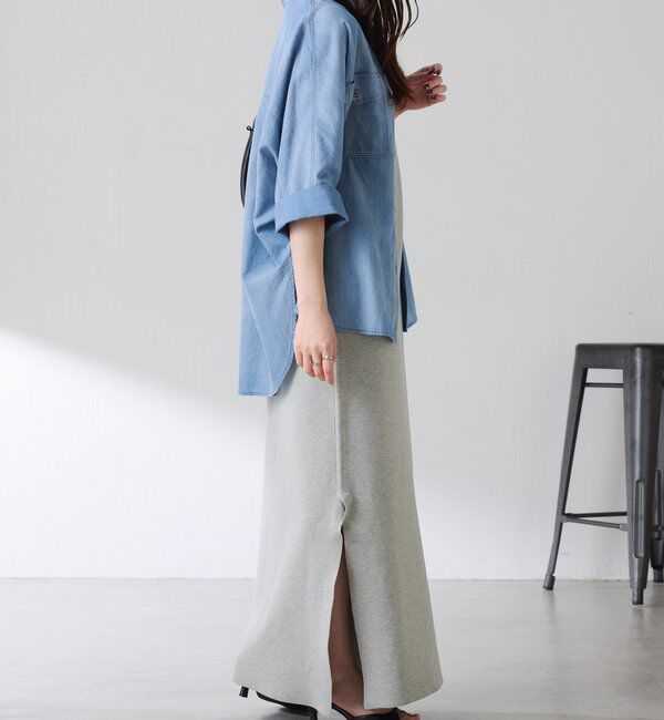  「【前後２通り/２サイズ展開】ミラノリブニットワンピース」|ワンピース|