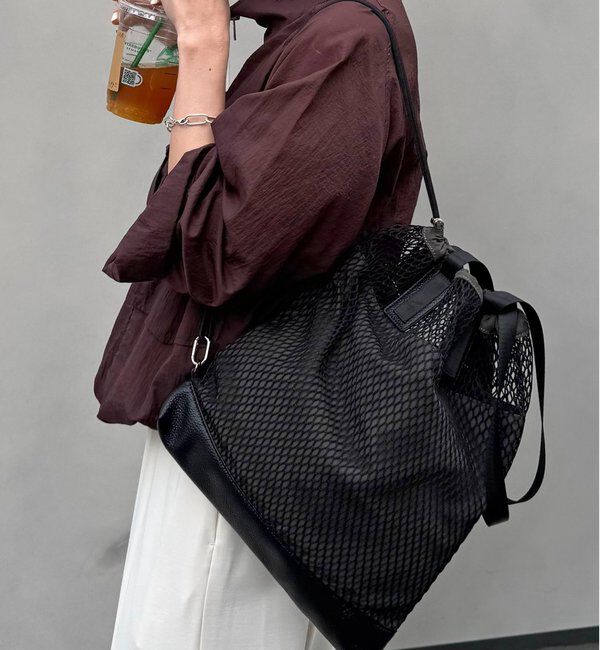  「【PAPILLONNER/パピヨネ】メッシュ2WAYトートバッグ」|トートバッグ|