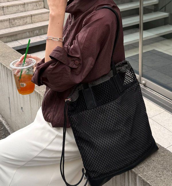  「【PAPILLONNER/パピヨネ】メッシュ2WAYトートバッグ」|トートバッグ|