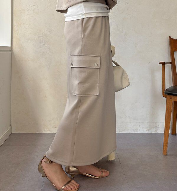  「【WEB限定】ショートベスト&times;カーゴスカートセット」|スーツ|