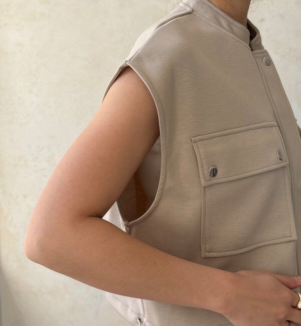  「【WEB限定】ショートベスト&times;カーゴスカートセット」|スーツ|