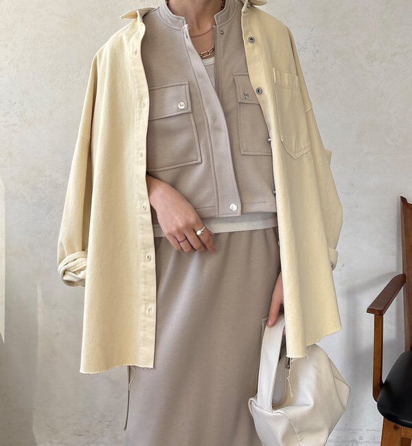  「【WEB限定】ショートベスト&times;カーゴスカートセット」|スーツ|