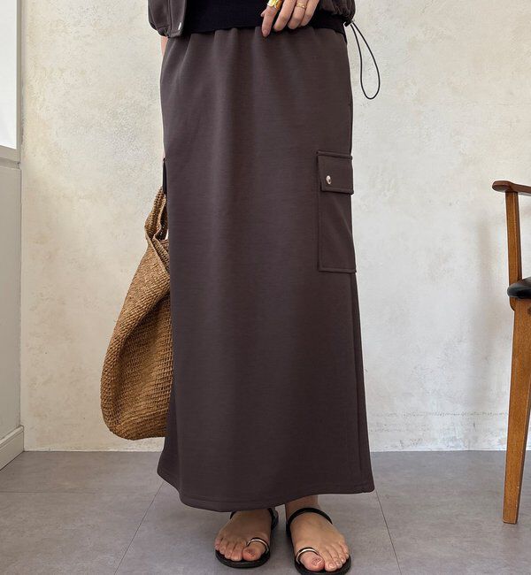  「【WEB限定】ショートベスト&times;カーゴスカートセット」|スーツ|