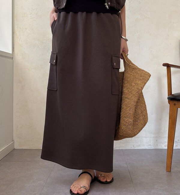  「【WEB限定】ショートベスト&times;カーゴスカートセット」|スーツ|