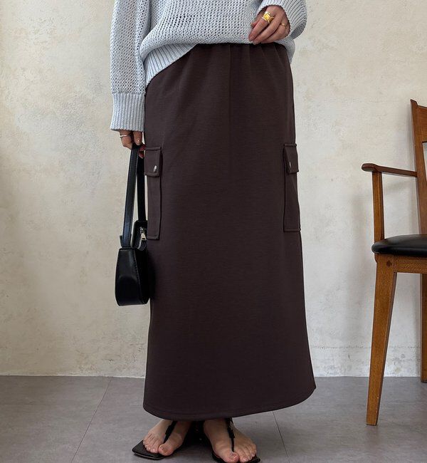  「【WEB限定】ショートベスト&times;カーゴスカートセット」|スーツ|