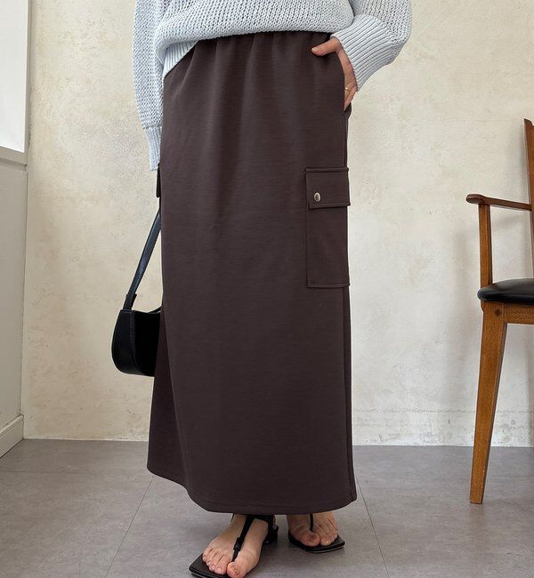  「【WEB限定】ショートベスト&times;カーゴスカートセット」|スーツ|