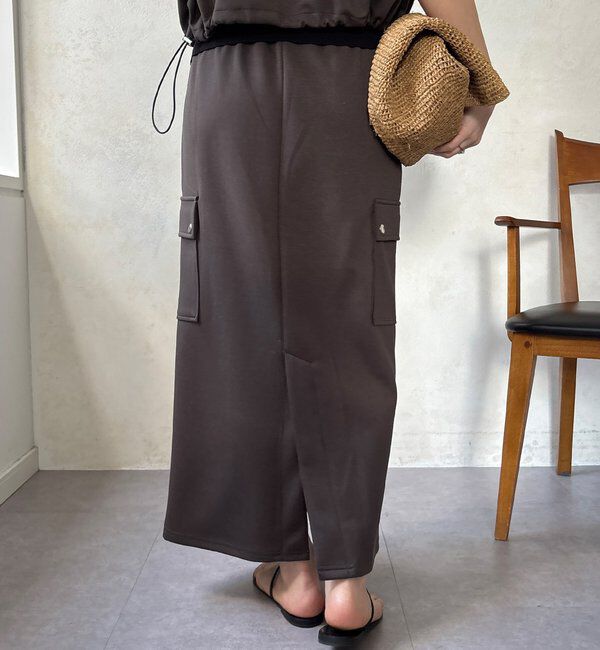  「【WEB限定】ショートベスト&times;カーゴスカートセット」|スーツ|