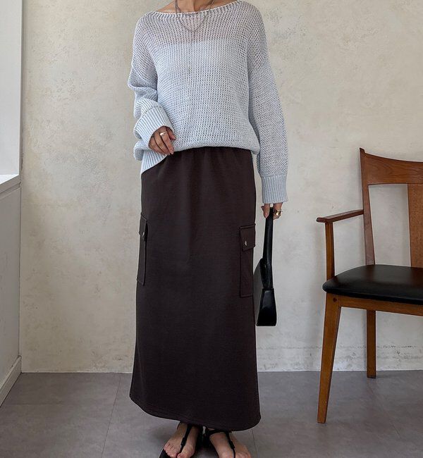  「【WEB限定】ショートベスト&times;カーゴスカートセット」|スーツ|