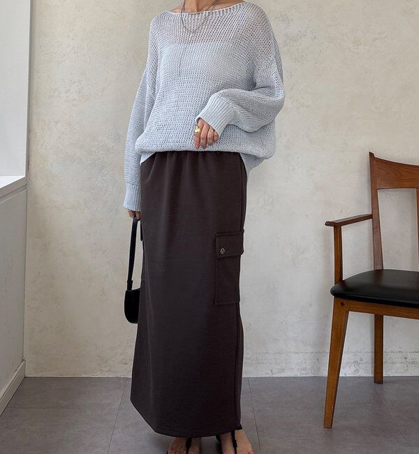  「【WEB限定】ショートベスト&times;カーゴスカートセット」|スーツ|