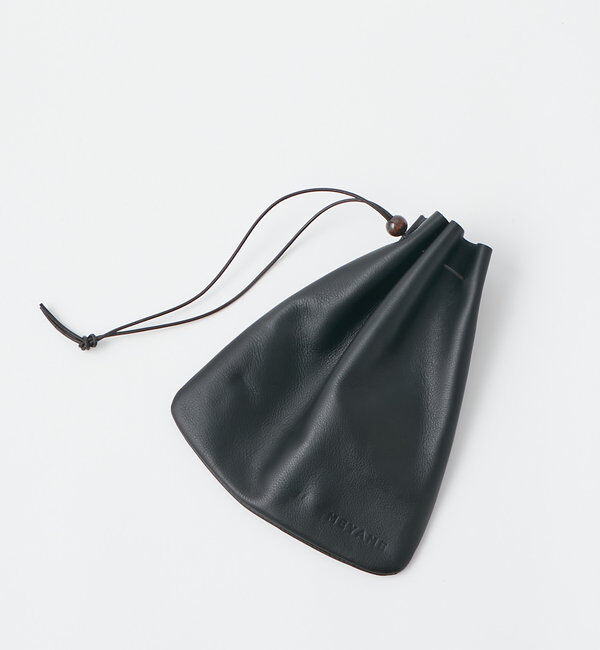  「【MEYAME（メヤメ）】レザー巾着バッグ」|クラッチバッグ|