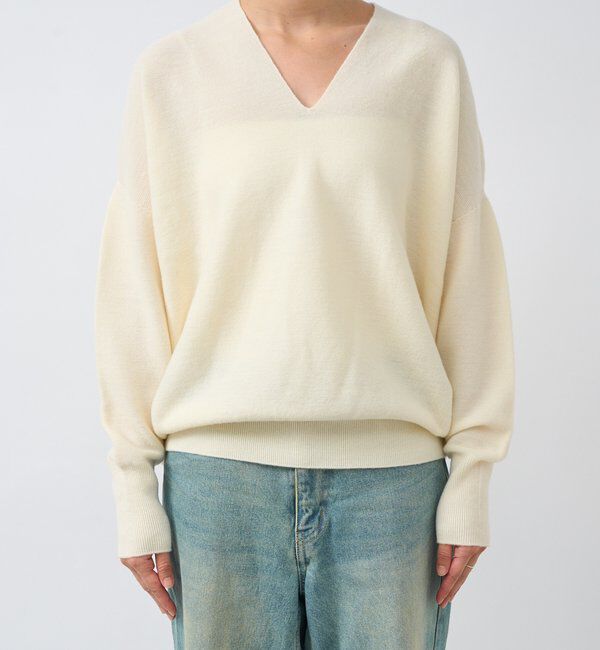  「【リバイバル/新色追加/7色展開】ウール100NEWバックボリュームニット」|ニット・セーター|