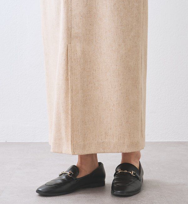  「【上品な装いに】エコツイードポケットスカート」|スカート|