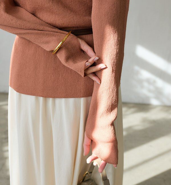  「予約【抜け感】ZIPリブニットカーディガン」|カーディガン|