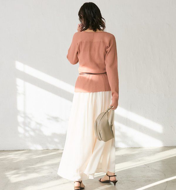  「予約【抜け感】ZIPリブニットカーディガン」|カーディガン|