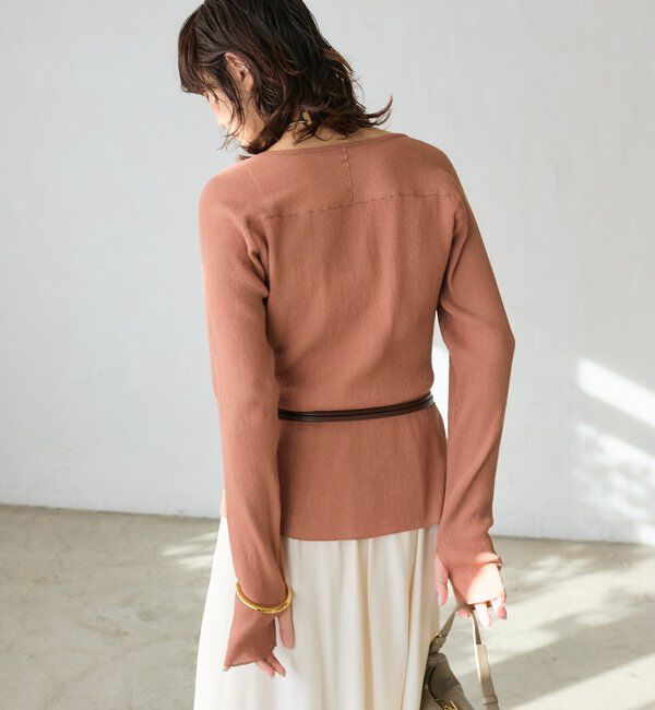  「予約【抜け感】ZIPリブニットカーディガン」|カーディガン|