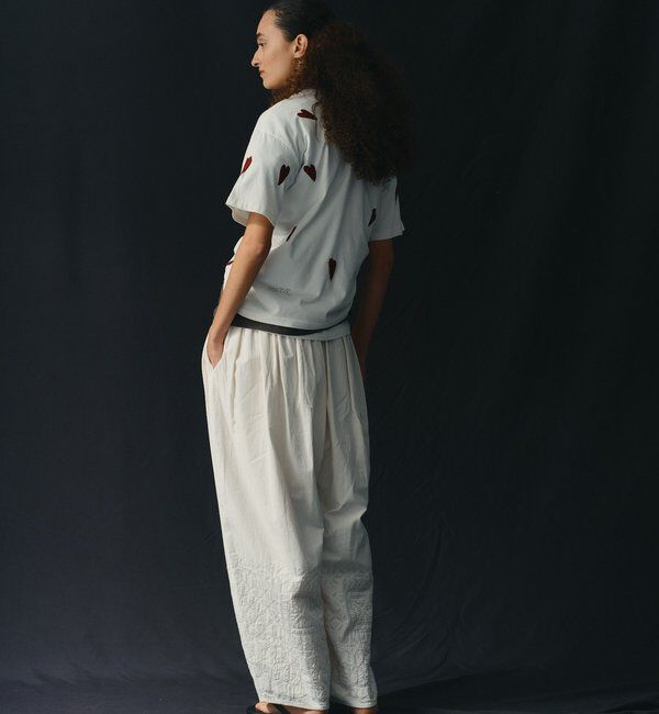  「【Dhritie】リーフ刺繍Tee」|Tシャツ・カットソー|