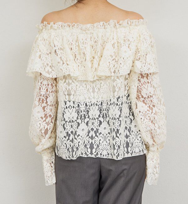  「オフショルレースブラウス」|シャツ・ブラウス|