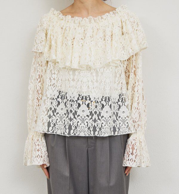  「オフショルレースブラウス」|シャツ・ブラウス|