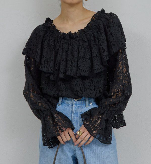  「オフショルレースブラウス」|シャツ・ブラウス|
