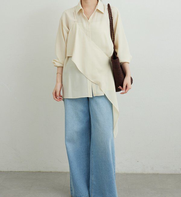  「ワンショルレイヤードシャツ」|シャツ・ブラウス|