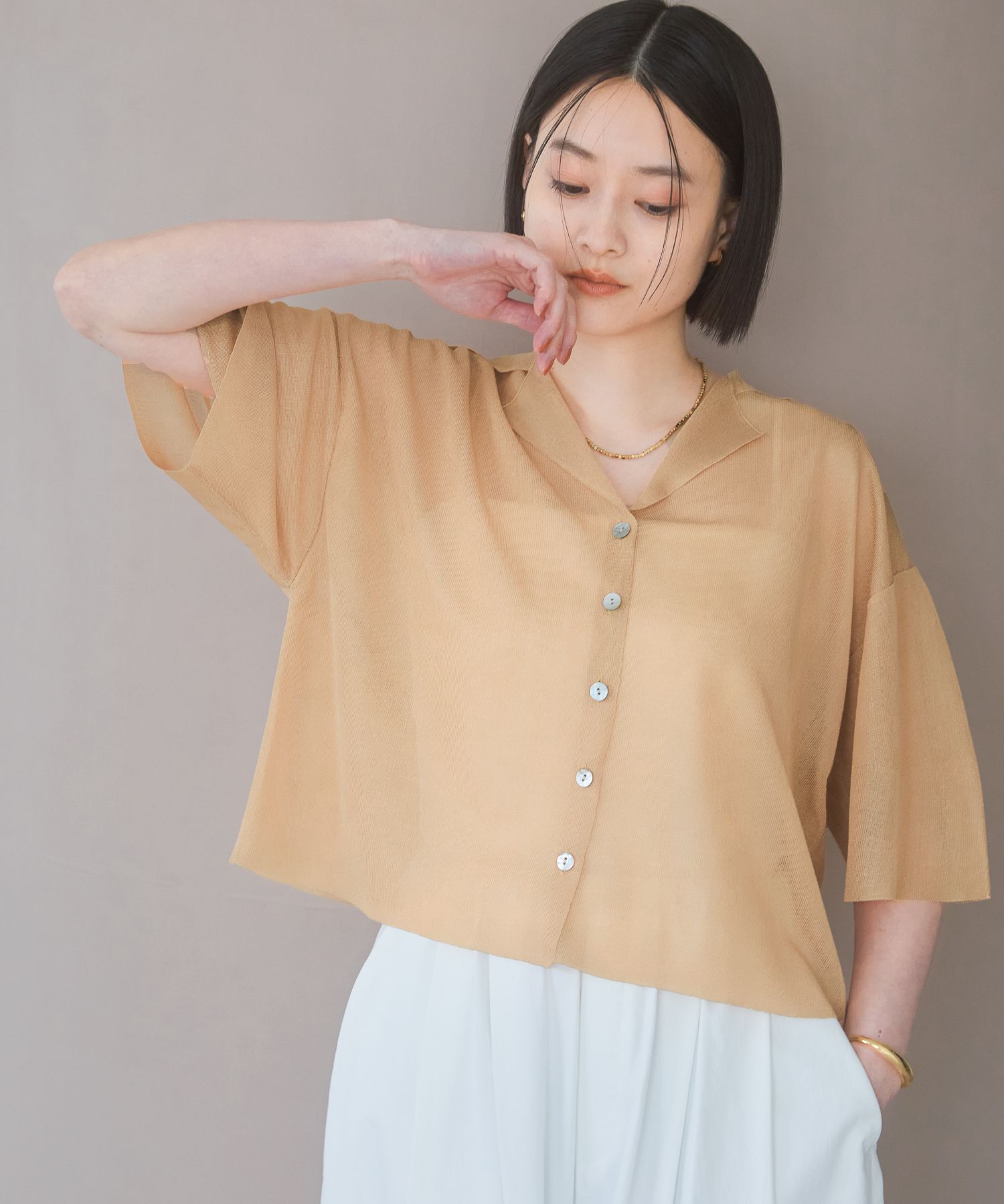 A part by 「シアーカイキンニットカーディガン」|ニット・セーター|