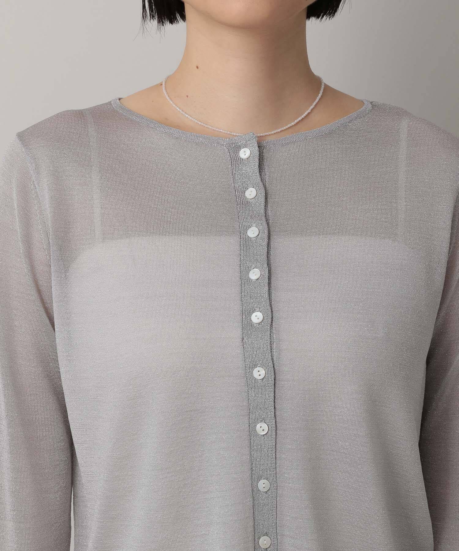 A part by 「ラメシアークルーカーディガン」|ニット・セーター|