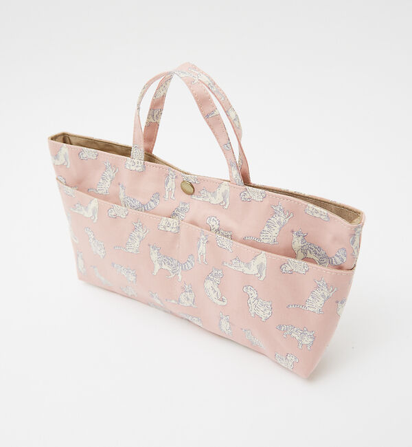 collex「リバティプリント バッグインバッグ ミャオウ 猫柄」|エコバッグ|