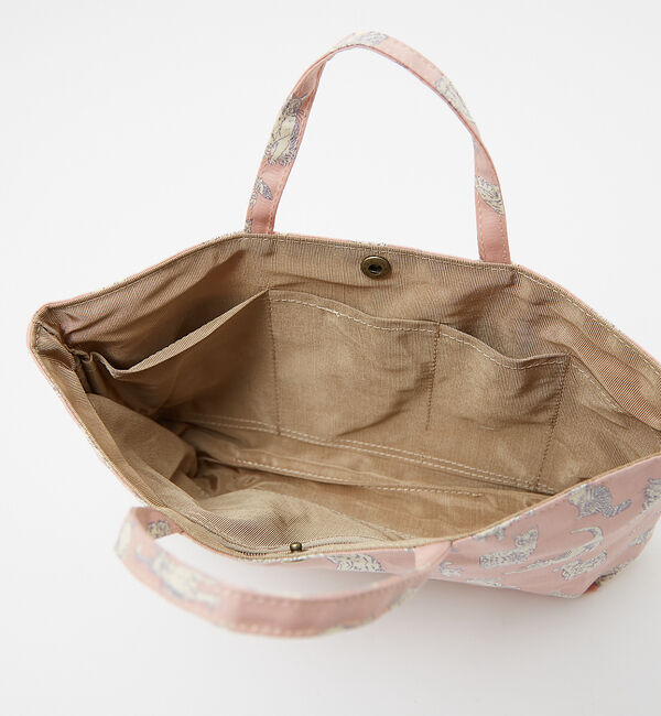 collex「リバティプリント バッグインバッグ ミャオウ 猫柄」|エコバッグ|