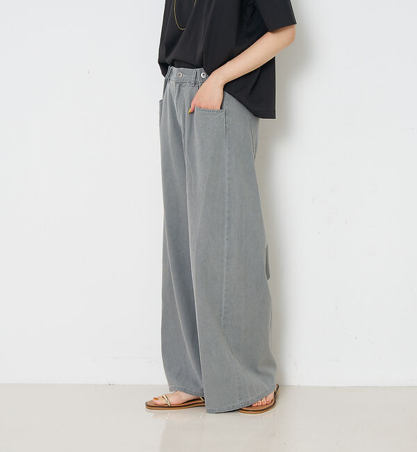 collex「タックウエストデニムパンツ」|デニム|