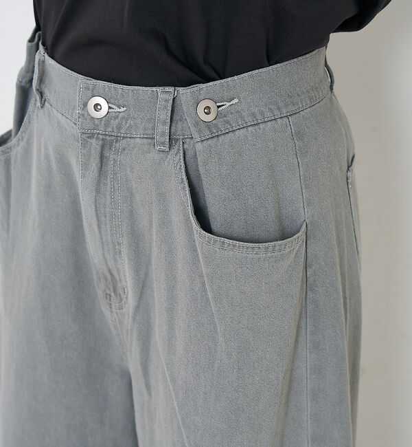 collex「タックウエストデニムパンツ」|デニム|