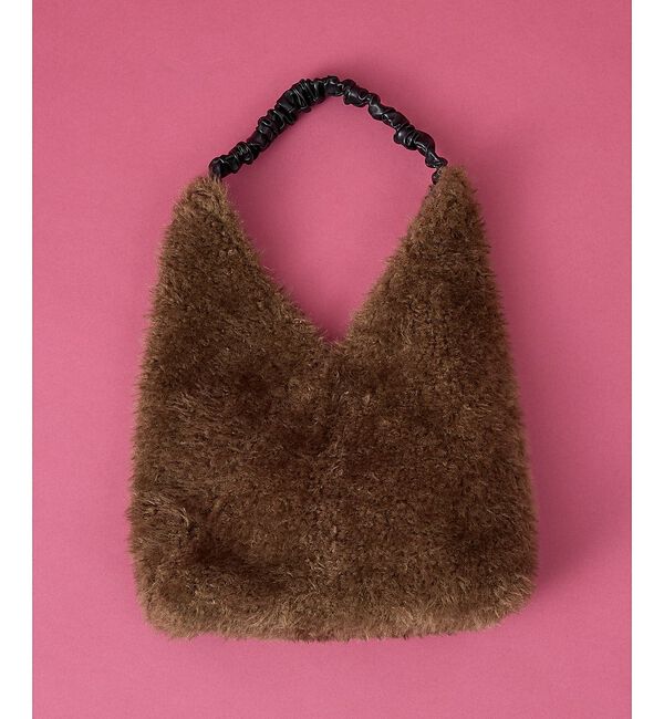 collex「【WEB限定】ギャザーハンドルエコファートートバッグ」|トートバッグ|チョコ