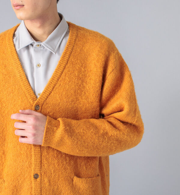 ABAHOUSE「モヘア 混 ダイヤ 柄 ジャガード カーディガン」|カーディガン|