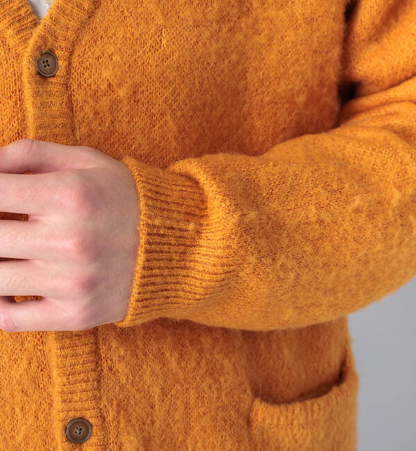 ABAHOUSE「モヘア 混 ダイヤ 柄 ジャガード カーディガン」|カーディガン|