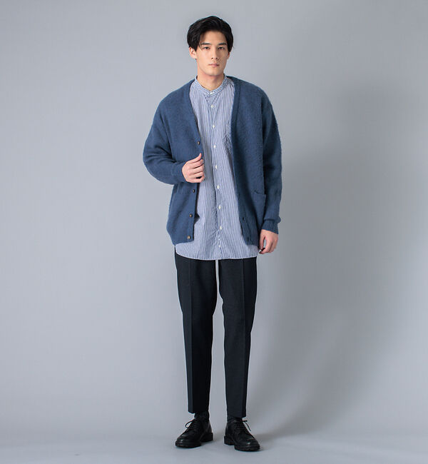 ABAHOUSE「モヘア 混 ダイヤ 柄 ジャガード カーディガン」|カーディガン|