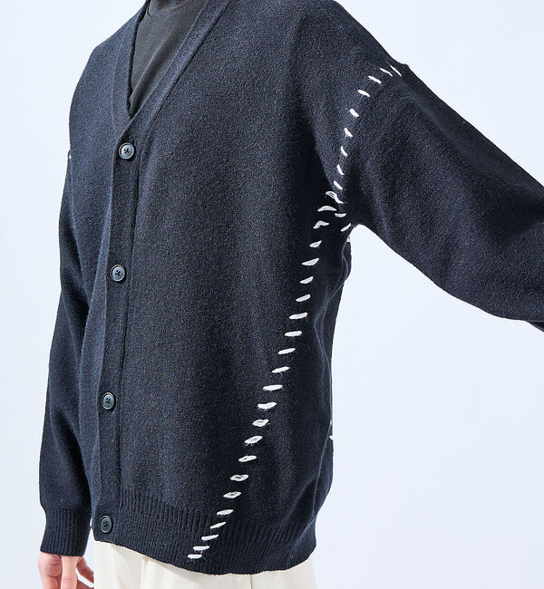 ABAHOUSE「【AH ABAHOUSE】ハンドステッチ カーディガン」|カーディガン|