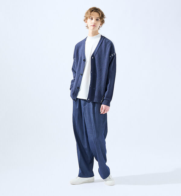 ABAHOUSE「【AH ABAHOUSE】ハンドステッチ カーディガン」|カーディガン|